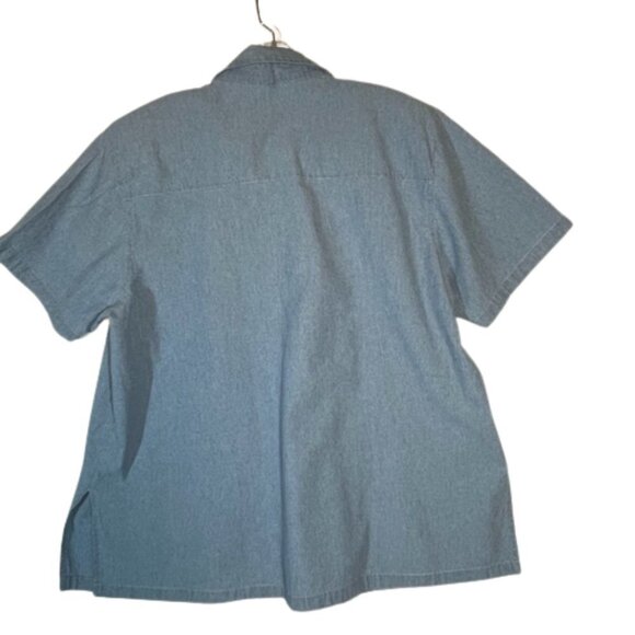 Club “z” Collection Light Blue Button-up with  Embroidery 18 / 20 - Picture 2 of 7